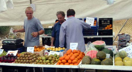 Playa Flamenca street market